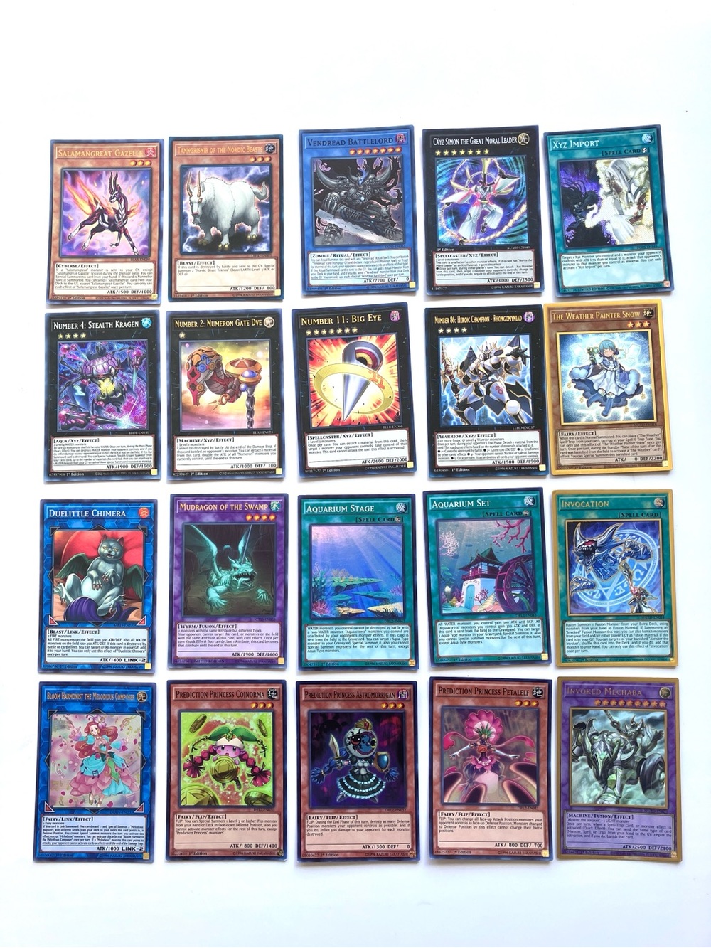 Holographic Yu-Gi-Oh! 20 Card Foil Lot Number 11 Big Eye Invoked Mechaba